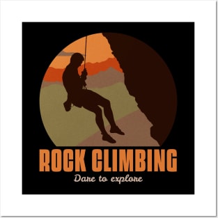 Rock climbing Posters and Art